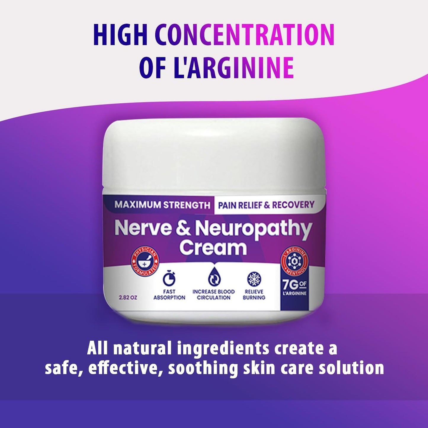 Nerve and Neuropathy Cream – Plant Powered Relief for Foot, Hands, Legs, Toes Includes 7grams of L’Arginine; Vitamin B6, Arnica, Aloe -2.82oz M PAIN MANAGEMENT TECHNOLOGIESBuy Supplements Australia