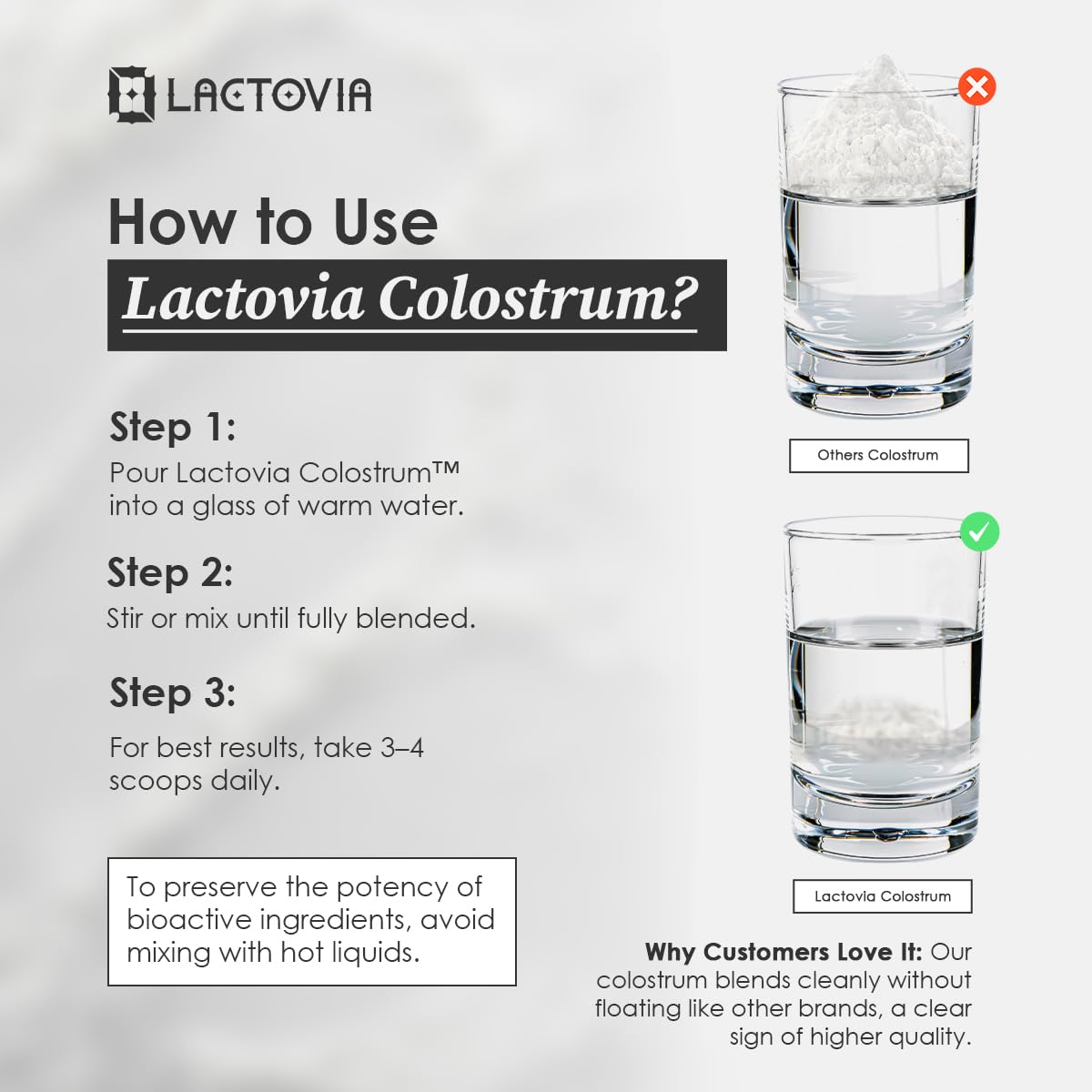 LACTOVIA Bovine Colostrum Powder | Grass-Fed Organic Colostrum Supplement | Gut & Immune Health Support | Raw, Unflavored | Keto, Gluten & Fat-Free | for Women & Men LACTOVIABuy Supplements Australia
