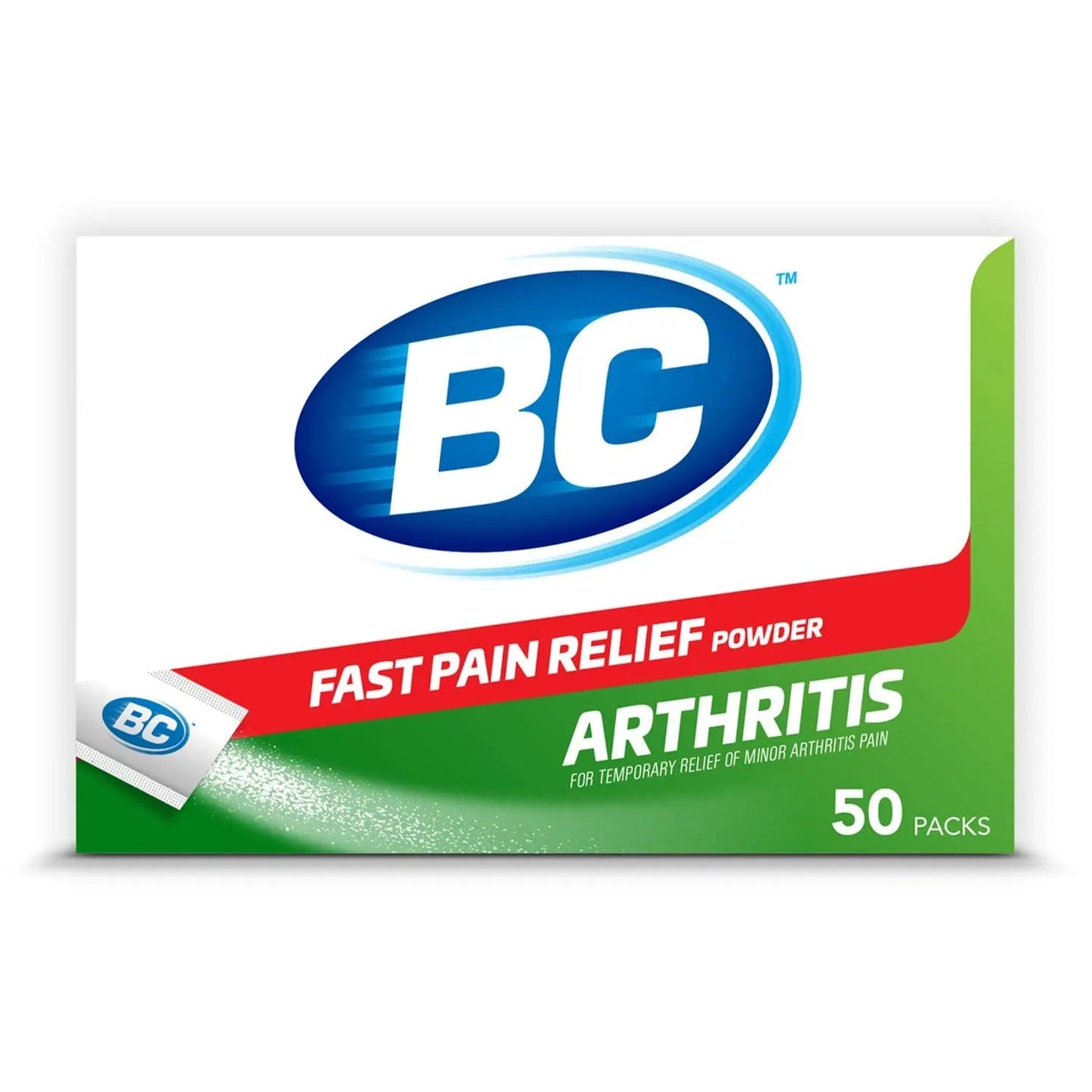 BC Powder Arthritis Pain Reliever, Aspirin Dissolve Packs, 50 Count Powder Packets BCBuy Supplements Australia