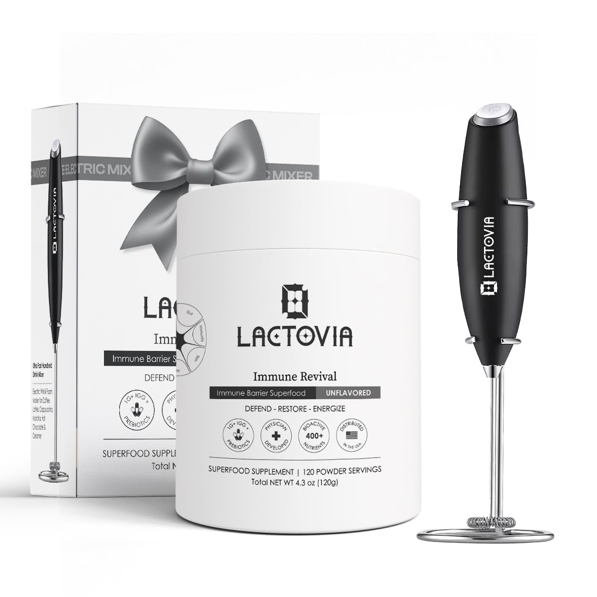 LACTOVIA Bovine Colostrum Powder | Grass-Fed Organic Colostrum Supplement | Gut & Immune Health Support | Raw, Unflavored | Keto, Gluten & Fat-Free | for Women & Men LACTOVIABuy Supplements Australia