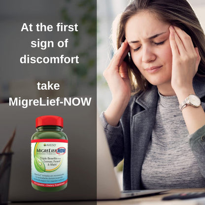 MigreLief-Now Fast-Acting Formula, As-Needed Nutritional Support for Migraine and Headache Sufferers - 60 Vegetarian Capsules MigreLiefBuy Supplements Australia