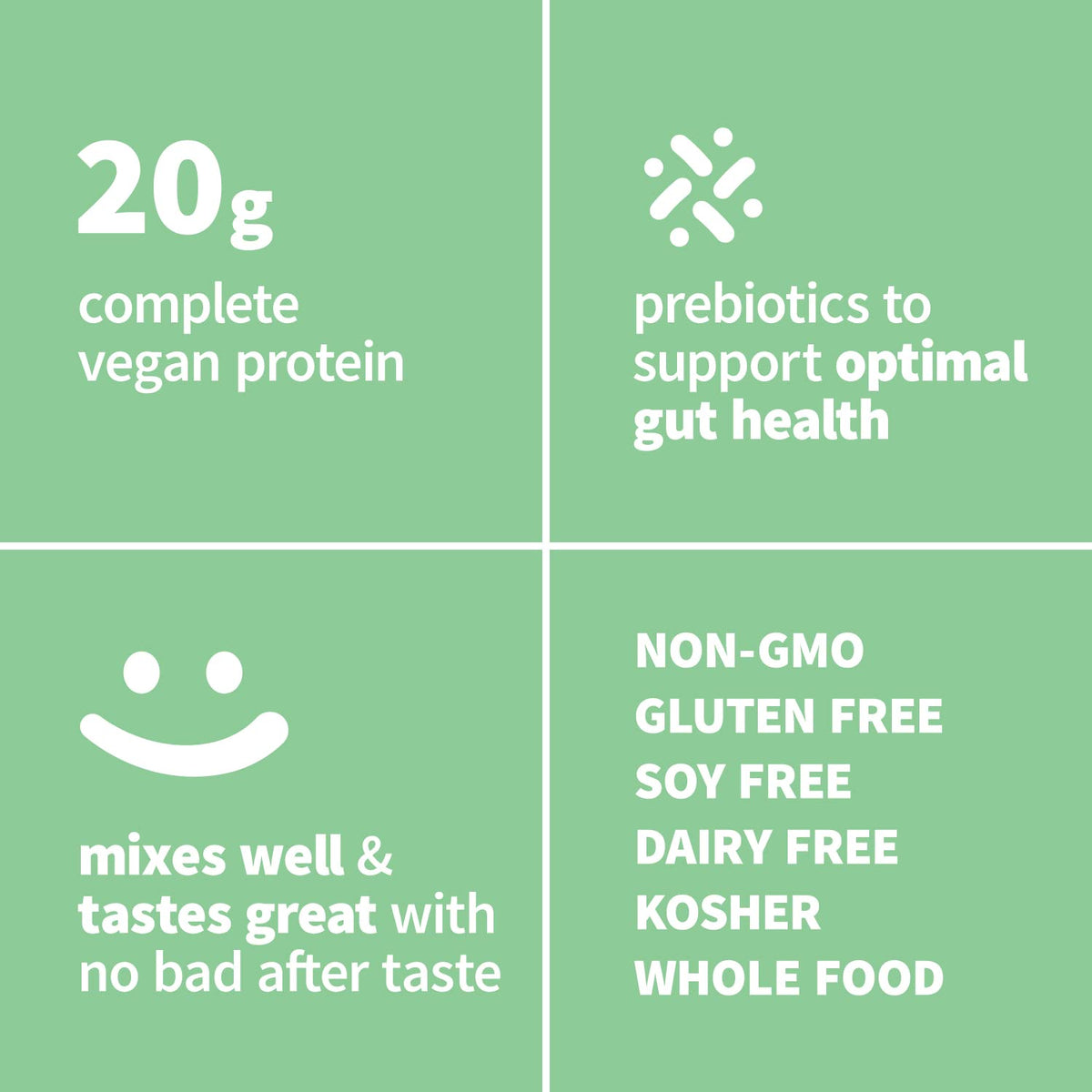 Sprout Living Epic Protein, Plant Based Protein & Superfoods Powder, Vanilla Lucuma Powder | 20 Grams Organic Protein Powder, Vegan, Non Dairy, Non-GMO, Gluten Free, Low Sugar (1 Pound, 12 Servings)