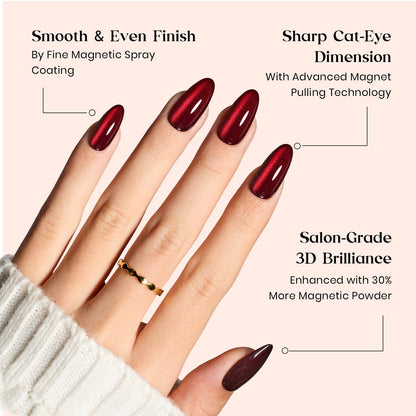 Beetles Cat Eye Nails Kit - Enchanted Aurora | 7 Colors Cat Eye Press On Nails Medium Almond | 224Pcs 16 Sizes All-in-One Kit With Nail Glue,Remover,Builder Top Coat,Nail Lamp Gift beetles Gel PolishBuy Supplements Australia