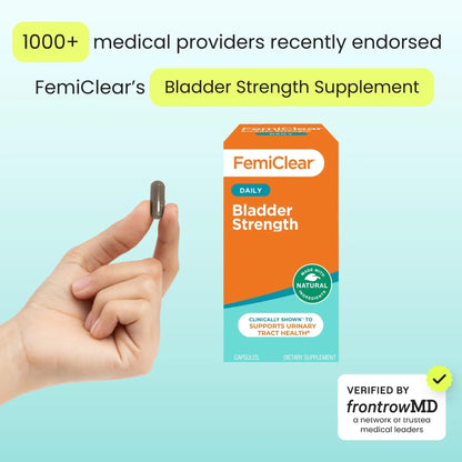 FemiClear Bladder Strength Supplement | Bladder Control & Wellness | 60 Capsules, 30 Day Supply | Made with Natural Ingredients | for Women & Men FemiClearBuy Supplements Australia