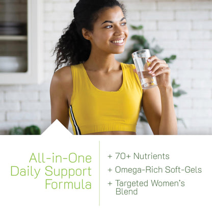 Irwin Naturals Women’s Living Green Liquid-Gel Multi - Whole Food Multivitamin for Women with 70 Nutrients, Omega Oils & Greens Blend - Liquid Soft-Gels with BioPerine® for Absorption - 120 Count Irwin NaturalsBuy Supplements Australia
