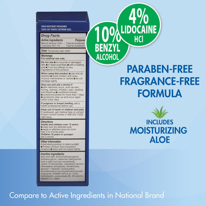 HealthWise Lidocaine Plus+ Cream | Numbs Away Pain | | Non-Greasy | 3.0 Oz | 4% OTC Lidocaine + 10% Benzyl Alcohol | Topical Anesthetic HealthWiseBuy Supplements Australia