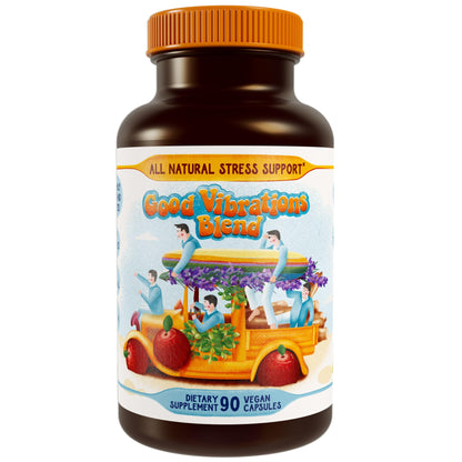 Hippie Farms Stress, Mood, Energy Support - Ashwagandha Root, Lion's Mane & More - Good Vibrations Blend Hippie FarmsBuy Supplements Australia