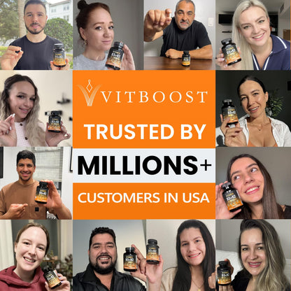 VITBOOST Vitamin D3 K2 Complex - Easy to Swallow - Vitamin D (D3) 5000 IU (125 mcg) & K2(MK-7) 90 mcg | Non-GMO | Gluten-Free