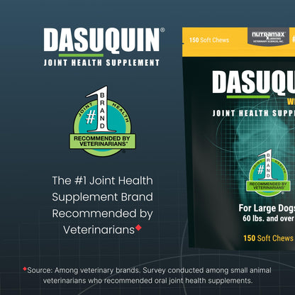 Nutramax Dasuquin for Large Dogs, Joint Health Supplement, Contains Glucosamine for Dogs, Plus Chondroitin, ASU, MSM and More, Supports Healthy Joints, Soft Chews, 150 Count Nutramax LaboratoriesBuy Supplements Australia