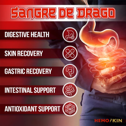 SPF Natural Products HEMOKIN with Sangre de Drago – Hemorrhoid and Fissure Relief Supplement, Helps with Itching, Swelling, Pain Relief (60 Caps) (1) SPF Natural ProductsBuy Supplements Australia