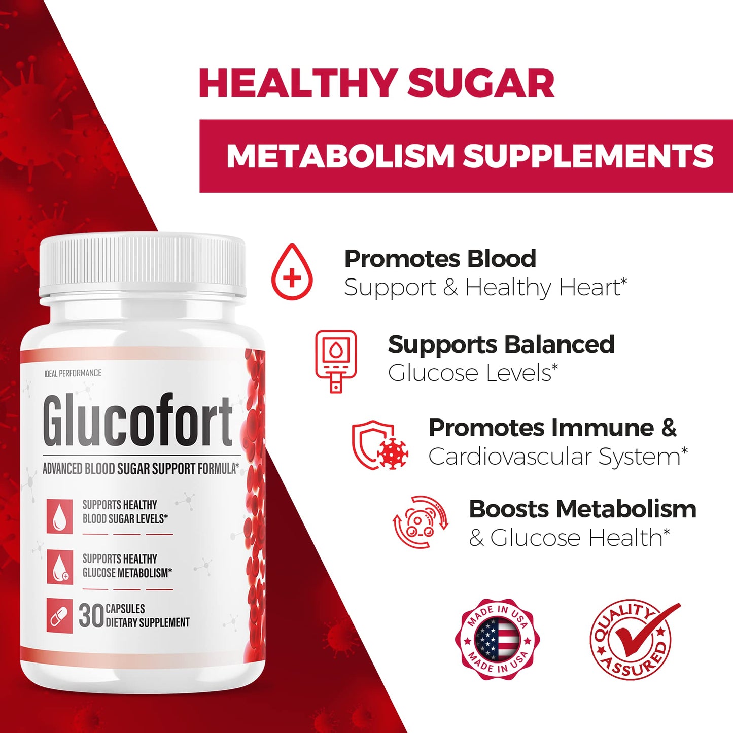 IDEAL PERFORMANCE (Official) Glucofort Supplement Support Formula (3 Pack) IDEAL PERFORMANCEBuy Supplements Australia