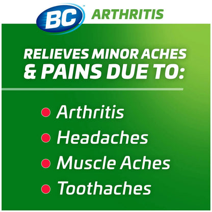 BC Powder Arthritis Pain Reliever, Aspirin Dissolve Packs, 50 Count Powder Packets BCBuy Supplements Australia