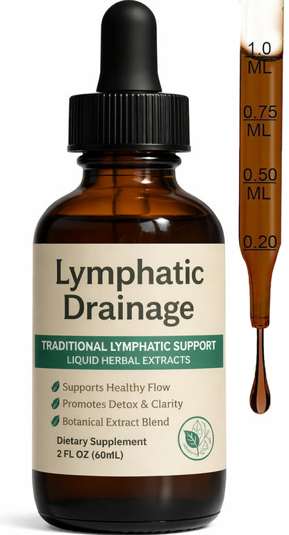 EYUTRD Lymphatic Drainage Drops,1200mg Herbal Blend with Elderberry & Echinacea Dandelion，– Supports Lymphatic Drainage, Immune System & Detox.2 fl.oz (1pcs) EYUTRD buy supplements Au