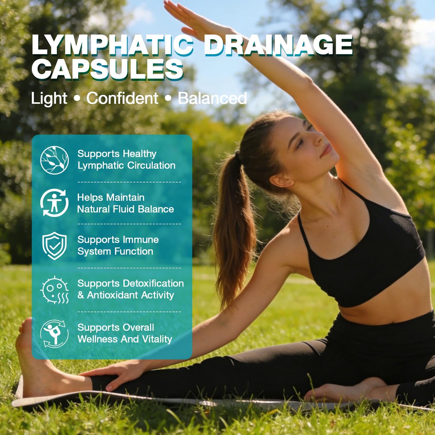 Lymphatic Drainage Supplements - Lymphatic Drainage Capsule for Detox & Cleanse, Immune Support - Natural Herbal Blends with Dandelion, Burdock, Cleavers & Echinacea, 90 Capsules MOSRAY buy supplements Au