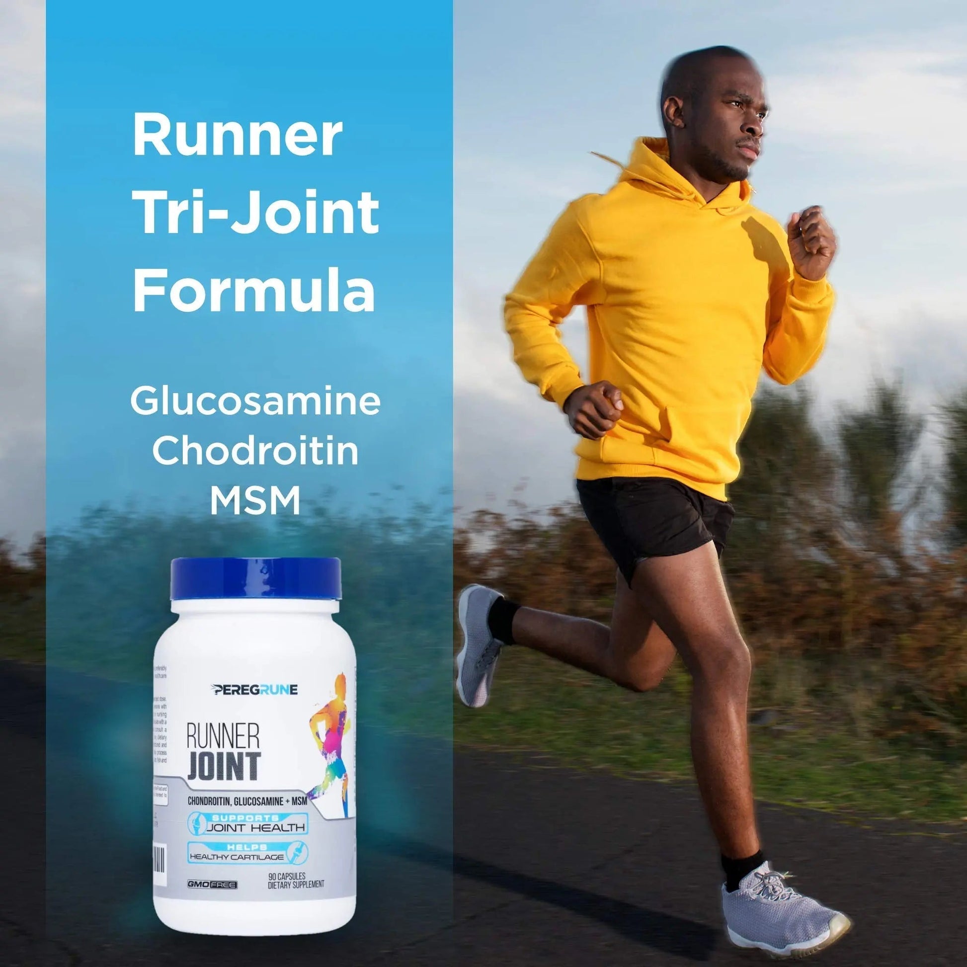 PEREGRUNE Runner Multivitamin & Joint Support Supplement | Antioxidants, Complete B-Complex & Probiotics to Support Energy PEREGRUNE