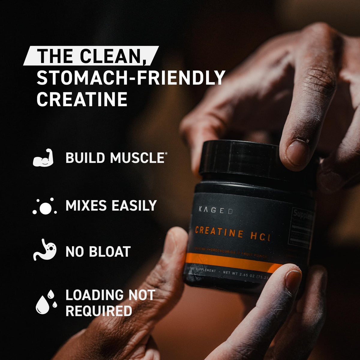 Kaged Creatine HCl Capsules | 7X Concentrated vs Mono | Muscle Building & Recovery | High Absorption | No Bloating | Creatine for Men & Women