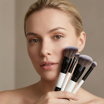 KFHENSOM 4PCS Foundation Contour Conceal Brush Set Dual-Ended Makeup Brushes Set Professional Powder Blush Concealer Eyeshadow Kabuki Foundation Brush Kit for Liquid Loose Powder Cream KFHENSOMRBuy Supplements Australia