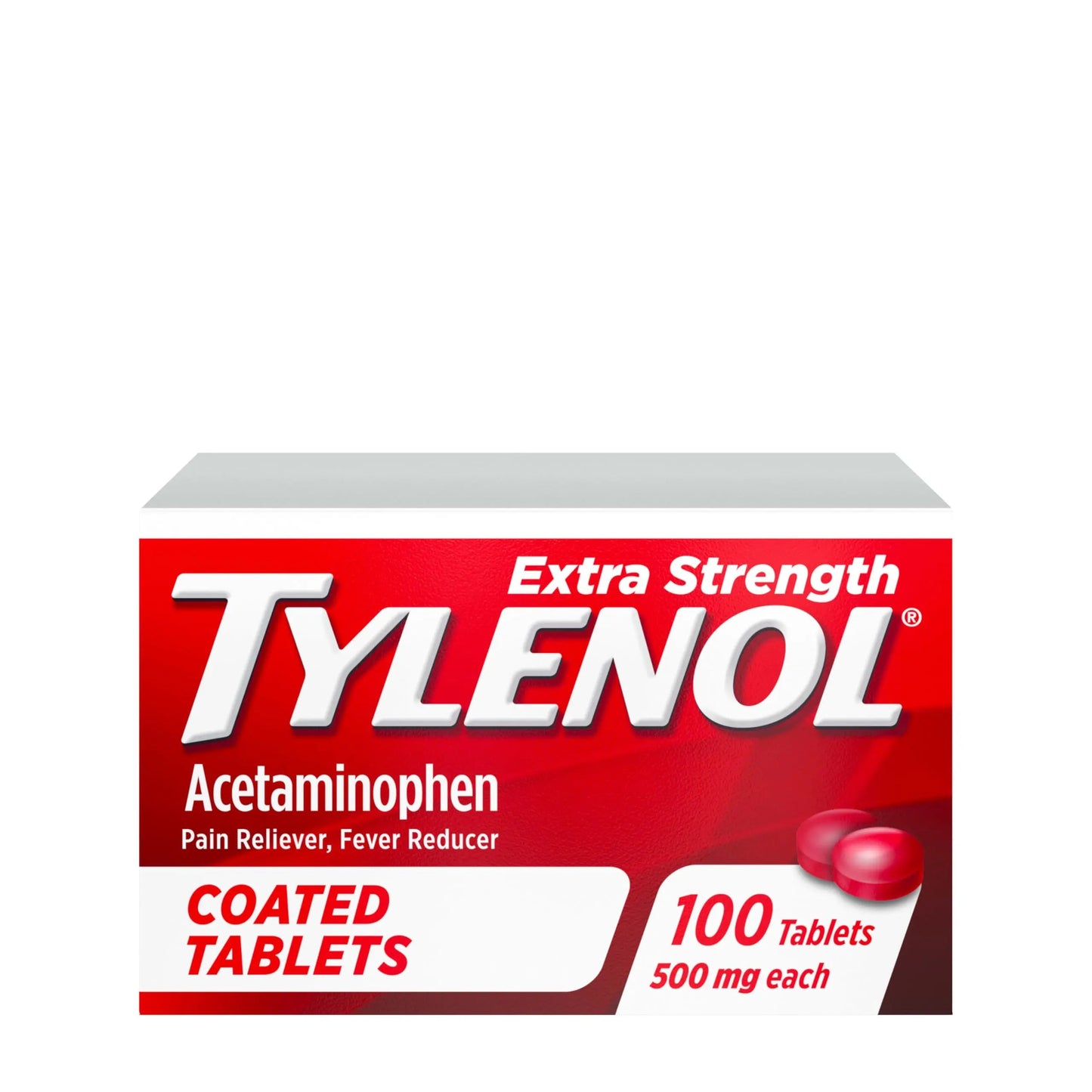 Tylenol Extra Strength Pain Reliever & Fever Reducer, Round Coated Tablets, 500 mg Acetaminophen Pain Relief Pills for Headache, Toothache & Minor Arthritis Pain, 100 ct TylenolBuy Supplements Australia