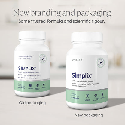 Simplix | Natural Supplement to Strengthen The Immune System | Respond to Outbreaks | Source of Highly Researched Mushroom & Seaweed Polysaccharides 60 Veggie Capsules (3 Pack) (180 Count) Papillex buy supplements Au