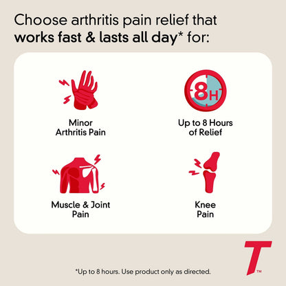 Tylenol 8HR Arthritis Pain Relief Caplets, Fast, Strong Pain Relief, 650 mg Acetaminophen for Minor Arthritis & Joint Pain, Fever Reducer, Extended Release, Won't Irritate Stomach, 100 Count TylenolBuy Supplements Australia