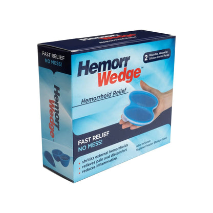 Hemorrwedge Hemorrhoid Ice Pack for Relief & Cooling Support – Twin Gel Pack with Hygienic Case – Reusable Cold Therapy for Hemorrhoids, Swelling, Postpartum & Discomfort – Water-Based Gel HemorrwedgeBuy Supplements Australia