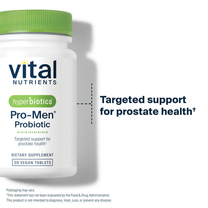 Hyperbiotics Vital Nutrients Pro Men Probiotics | Advanced Probiotics for Men | Clinically Studied for Prostate Health, Digestive Balance and Gut Health*
