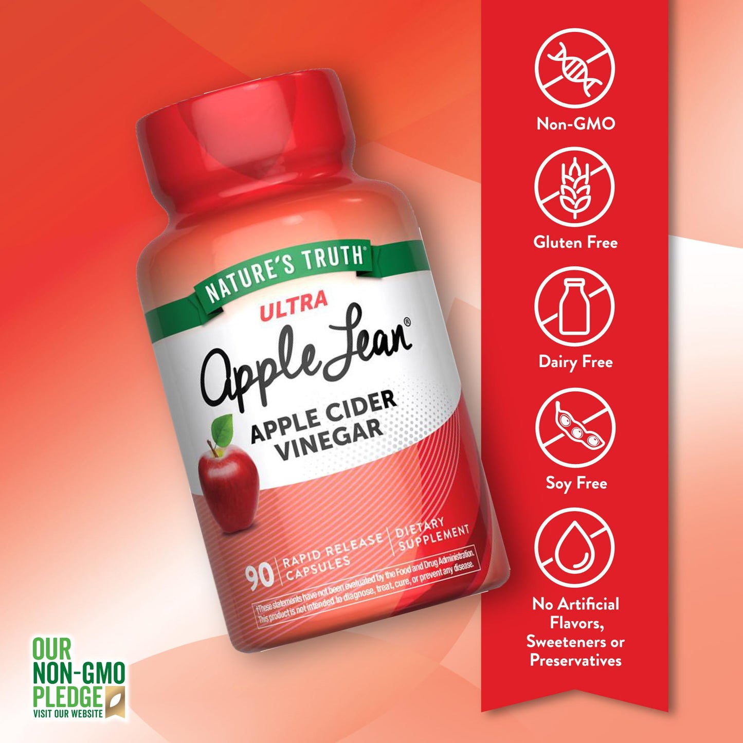 Nature's Truth Apple Cider Vinegar Pills | 90 Capsules | Non-GMO & Gluten Free Supplement Nature's Truth buy supplements Au
