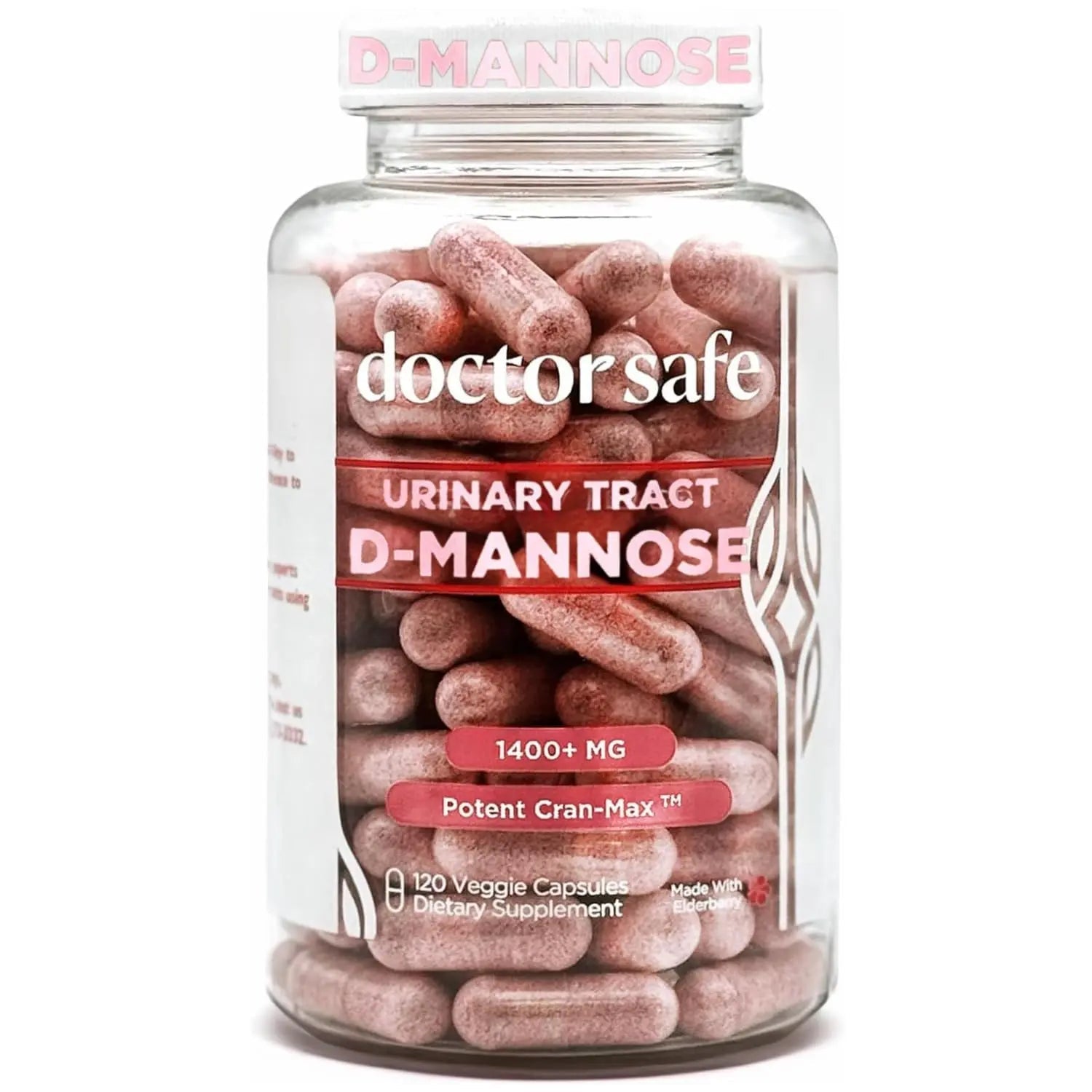 Cranberry Supplement, D-Mannose Capsules Made with Concentrated Whole Fruit Cranberry, Natural Support for Rapid Action to Help Cleanse and Protect the Urinary Tract* (120 Count) DOCTOR SAFEBuy Supplements Australia