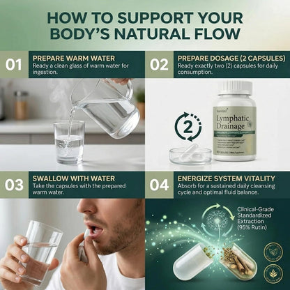 Lymphatic Drainage Capsules - Ease Body Heaviness & Facial Puffiness - Supports Natural Fluid Balance & Metabolism、Joint Discomfort - with Echinacea & Dandelion - 90 Vegan Capsules & Non-GMO Jorvinl buy supplements Au