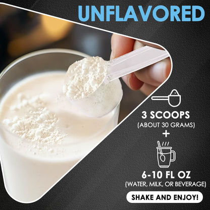NATURE TARGET Unflavored Whey Protein Isolate - 26g Protein, 0g Sugar, Keto Friendly - No rBGH, Grass Fed - Perfect for Coffee, Baking & Smoothies - 1.10 LB (16 Servings)