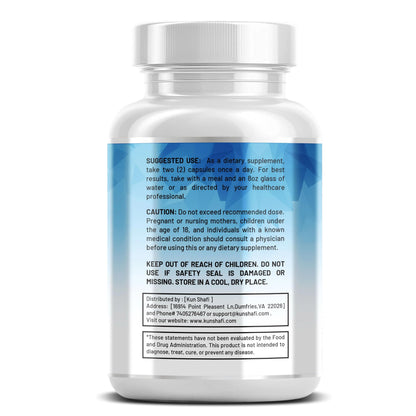 Kun Shafi Sea Moss Complex – with Black Seed Oil, Shilajit, Amla, Moringa, Turmeric, Ashwagandha & Burdock – Enriched with Vitamin C, D3, Chlorophyll, Manuka & Ginger – 60 Capsules Kun Shafi buy supplements Au