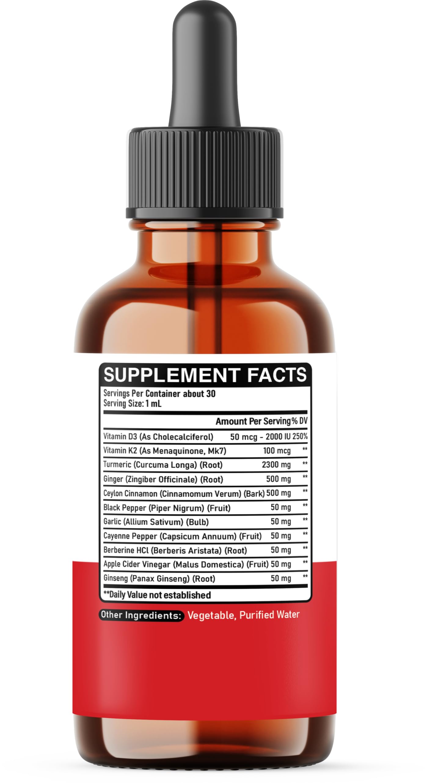 11in1 Liquid Turmeric Supplement – with Ginger, Garlic, Ceylon Cinnamon, Berberine, Ginseng, Apple Cider Vinegar – 1 Fl Oz – 30 Servings DEDICAD buy supplements Au