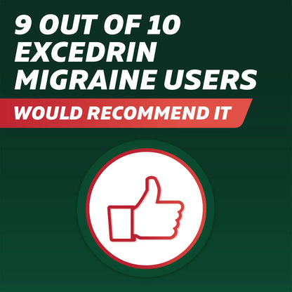 Excedrin Migraine Relief Caplets for Migraine Symptoms, Acetaminophen 250mg, Aspirin 250mg, Caffeine 65mg, Pain Reliever, 24 Count ExcedrinBuy Supplements Australia