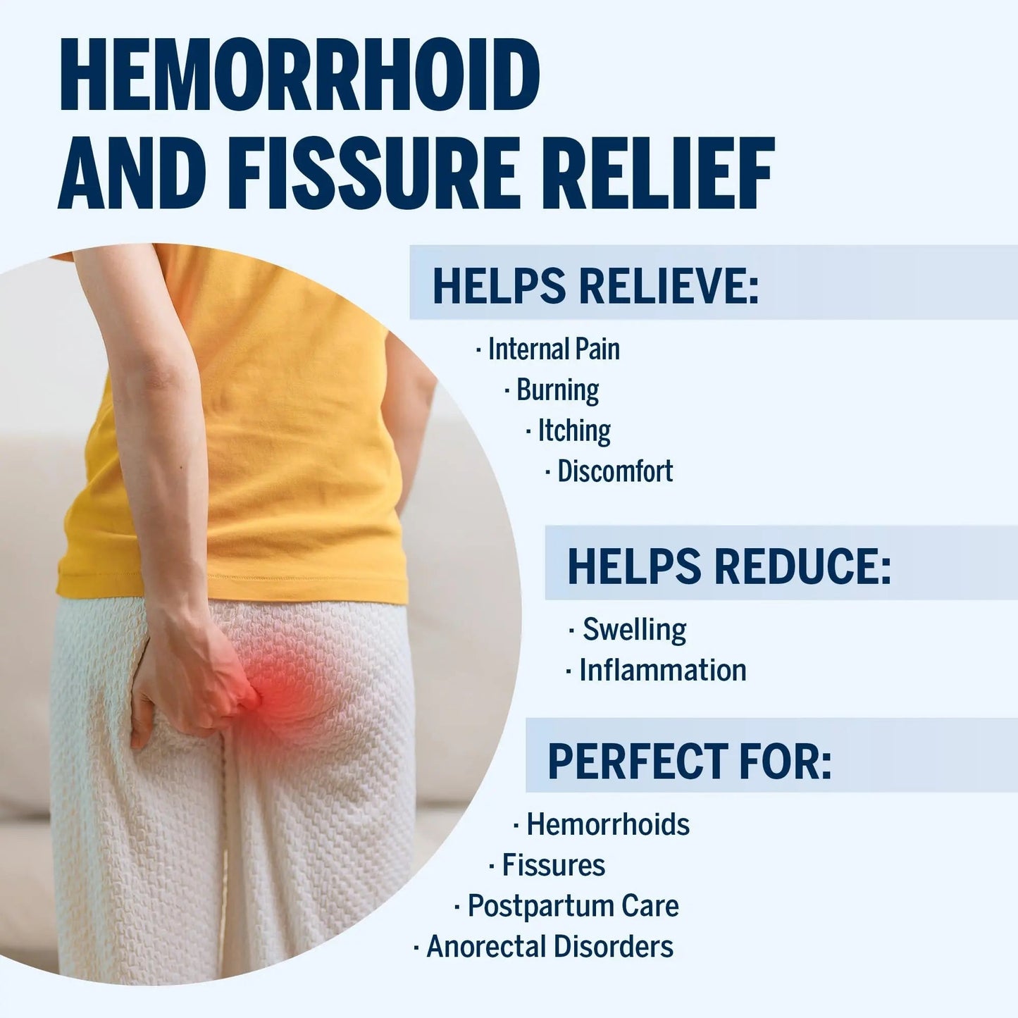 Ariella Hemorrhoid Treatment Suppository Gel: Natural & Herbal - Relieve Itching Burning Discomfort - Internal Relief - New Rounded Applicator - Nighttime Use (Pack of 6) AriellaBuy Supplements Australia