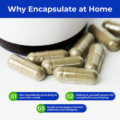 ATLEMISME Empty Vegan Capsules Size 3 - Vegan Capsules DIY Vegetable Capsule Filling - Veggie Caps with 2 Micro Lab Spoons for Capsule Filling ATLEMISMEBuy Supplements Australia