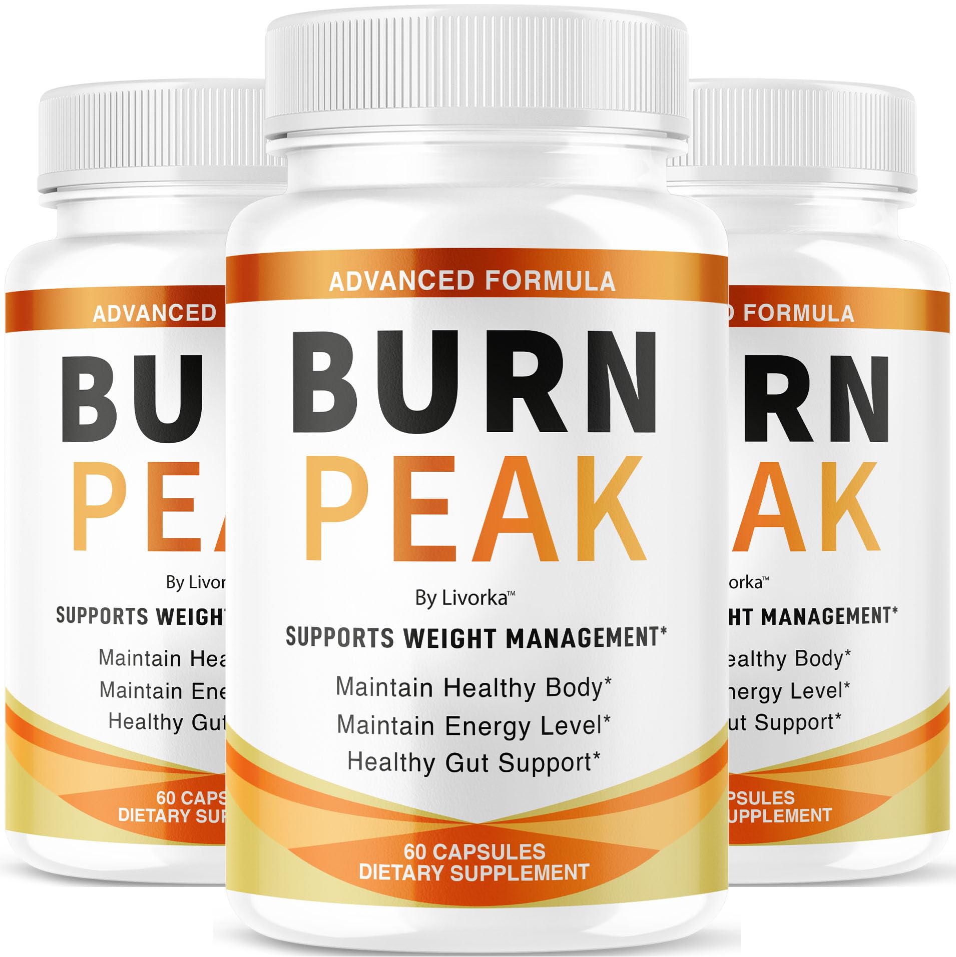 (3 Pack) Burn Peak Capsules - Official BurnPeak Weight Pills Advanced Premium Support, All Natural Burn Peak Pink Salt Trick Supplement for Overall Health & Wellness Reviews, 180 Capsules for 3 Months LIVORKABuy Supplements Australia
