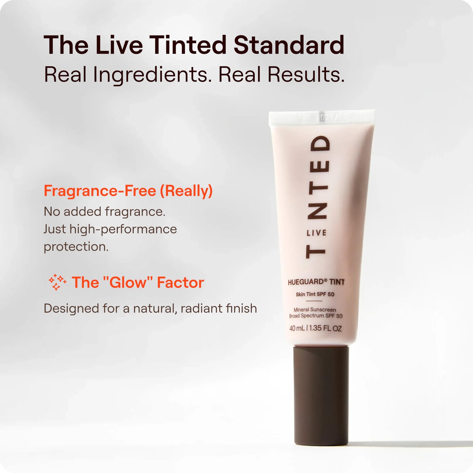 Live Tinted Hueguard Skin Tint SPF 50 - Tinted Mineral Sunscreen with Light-Medium Buildable Coverage With a Hydrating and Radiant Finish - Water and Sweat Resistant, 1.35 fl oz - Shade 10 Live TintedBuy Supplements Australia