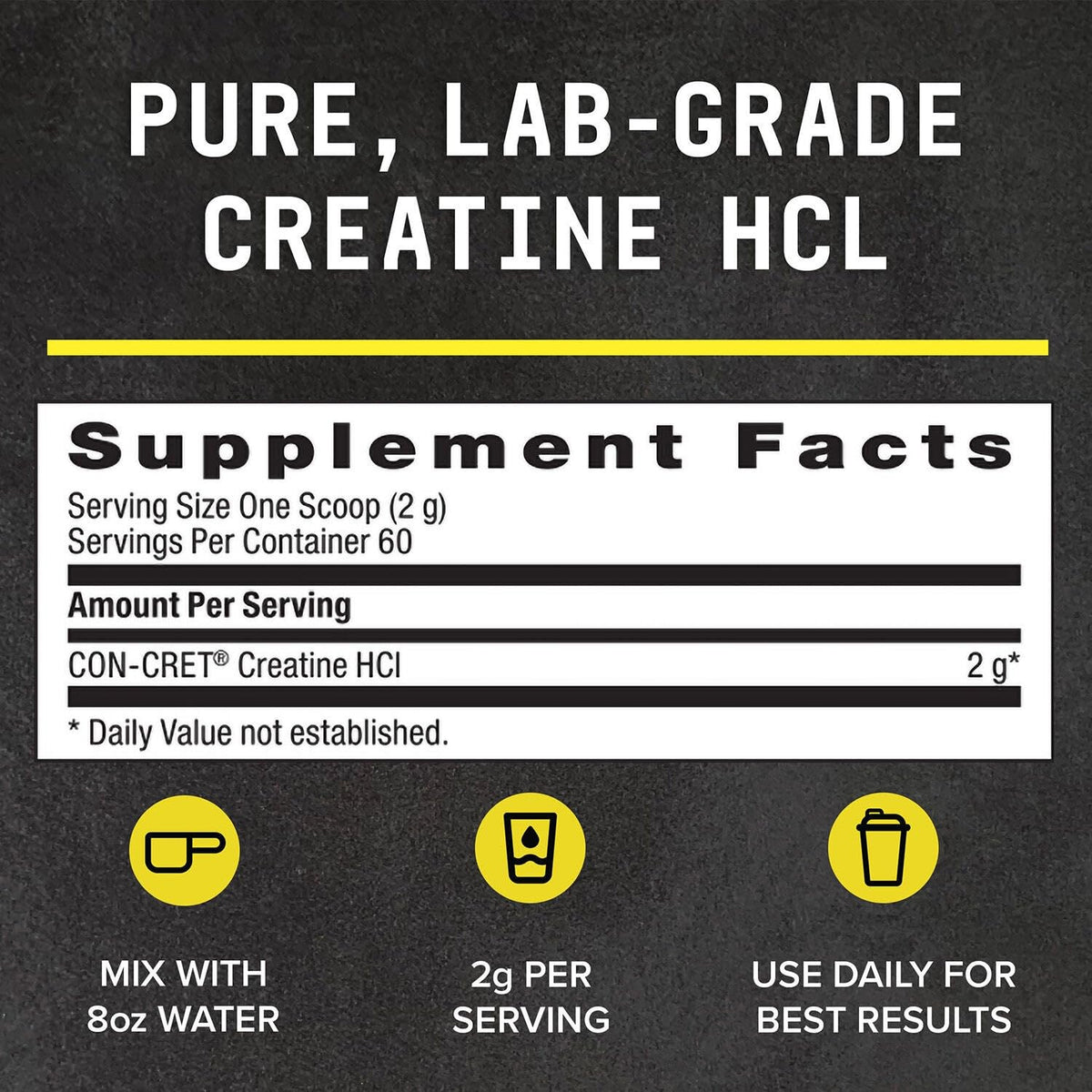 BEYOND RAW Creatine HCl Powder, Science Backed, Lab Grade, Creatine for Women & Men, Muscle Strength, Energy Production, Athletic Performance, Cognitive Support,