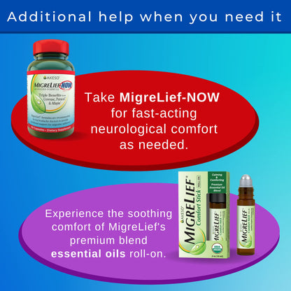 MigreLief-Now Fast-Acting Formula, As-Needed Nutritional Support for Migraine and Headache Sufferers - 60 Vegetarian Capsules MigreLiefBuy Supplements Australia