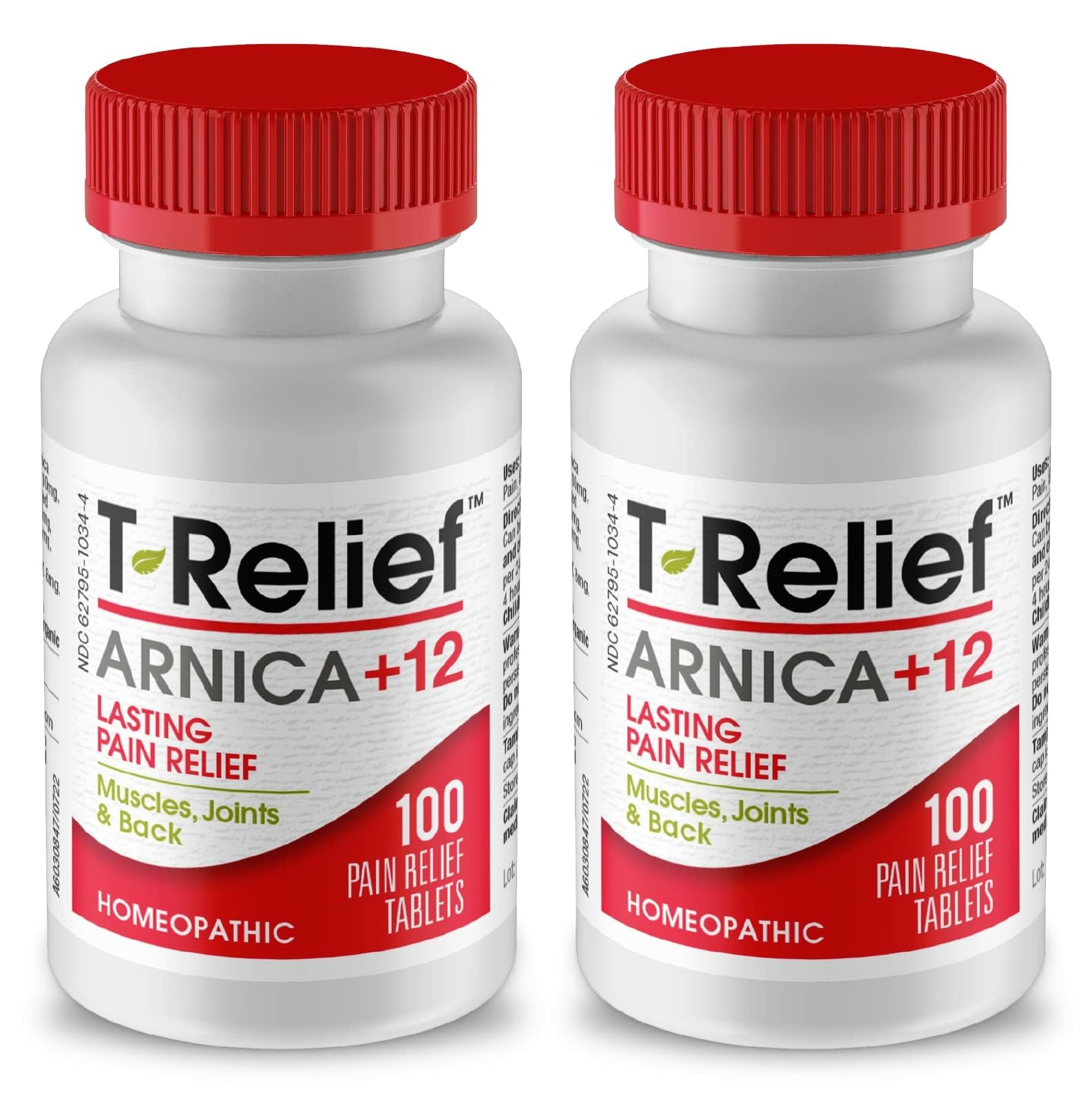 MediNatura T-Relief Pain - Arnica Medication for Naturally Soothing Body Aches - Supports Muscle, Joint & Back Relief - Chewable Tablets - Plant-Based Tablets - Non-Addictive - 100 Count - 2 Pack MediNaturaBuy Supplements Australia