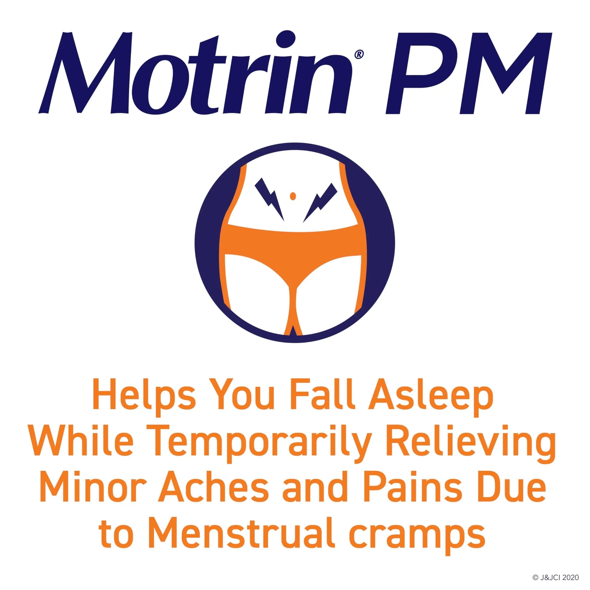 Motrin PM Pain Relief Caplets with 200 mg Ibuprofen & 38 mg Diphenhydramine Sleep Aid, Nighttime Pain Reliever for Minor Aches & Pains Helps You Fall Asleep & Stay Asleep, 20 ct MotrinBuy Supplements Australia
