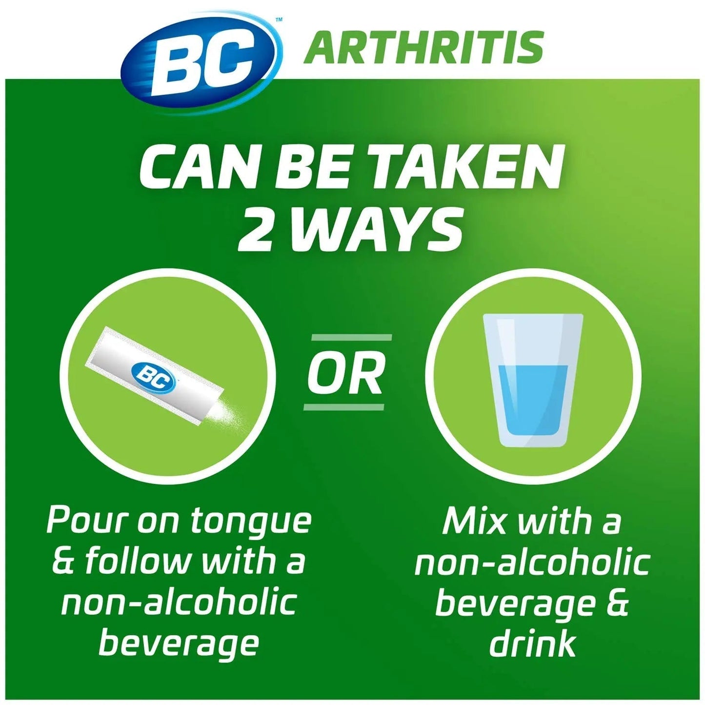 BC Powder Arthritis Pain Reliever, Aspirin Dissolve Packs, 50 Count Powder Packets BCBuy Supplements Australia