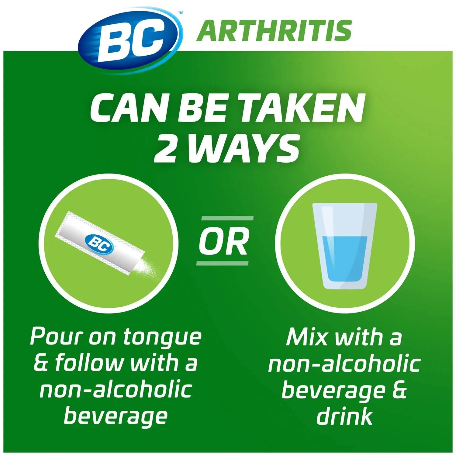 BC Powder Arthritis Pain Reliever, Aspirin Dissolve Packs, 50 Count Powder Packets BCBuy Supplements Australia