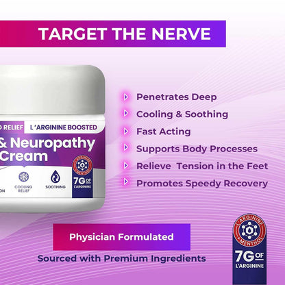 Nerve and Neuropathy Cream – Plant Powered Relief for Foot, Hands, Legs, Toes Includes 7grams of L’Arginine; Vitamin B6, Arnica, Aloe -2.82oz M PAIN MANAGEMENT TECHNOLOGIESBuy Supplements Australia