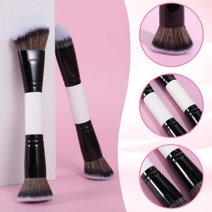 KFHENSOM 4PCS Foundation Contour Conceal Brush Set Dual-Ended Makeup Brushes Set Professional Powder Blush Concealer Eyeshadow Kabuki Foundation Brush Kit for Liquid Loose Powder Cream KFHENSOMRBuy Supplements Australia