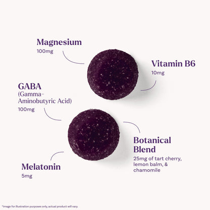 Natrol Sleep + Restore Magnesium Glycinate Blend Gummies with Melatonin 5mg - Calm Magnesium with GABA, Botanical Blend, Cherry Flavor, 60 Gummies NatrolBuy Supplements Australia