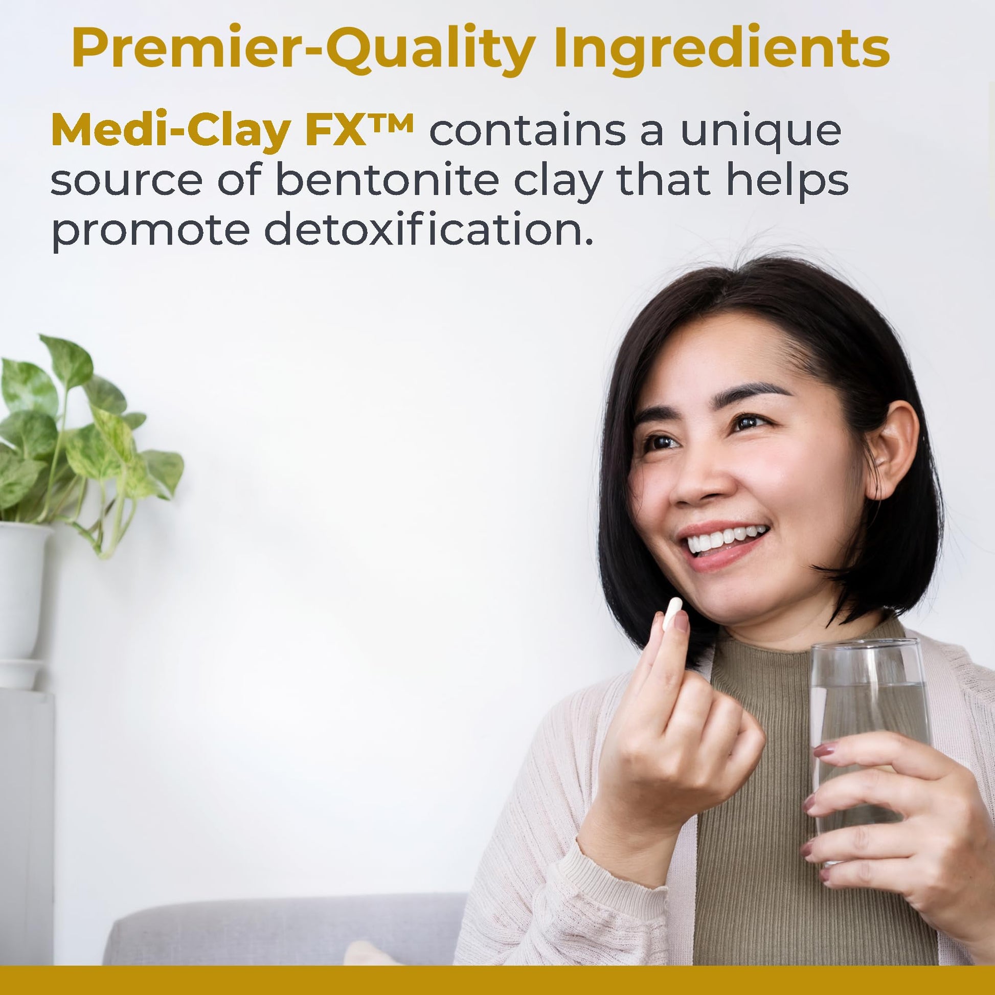 Premier Research Labs Medi-Clay-FX: Bentonite Clay Capsules for Detoxification | Food Grade Smectite Supplement | Absorb Toxins, Supports Cellular Health and Mold Detox - 90 Capsules Premier Research LabsBuy Supplements Australia