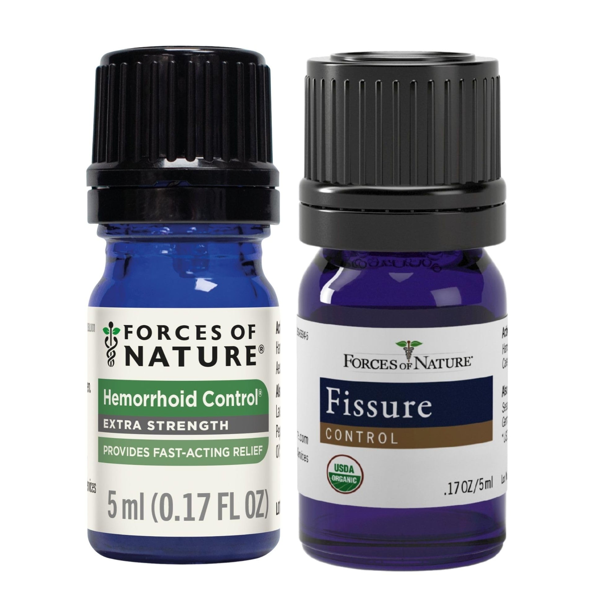 Forces of Nature Hemorrhoid Control Extra Strength (5ml) + Organic Fissure Care (5ml) | Virtual Bundle Forces of NatureBuy Supplements Australia