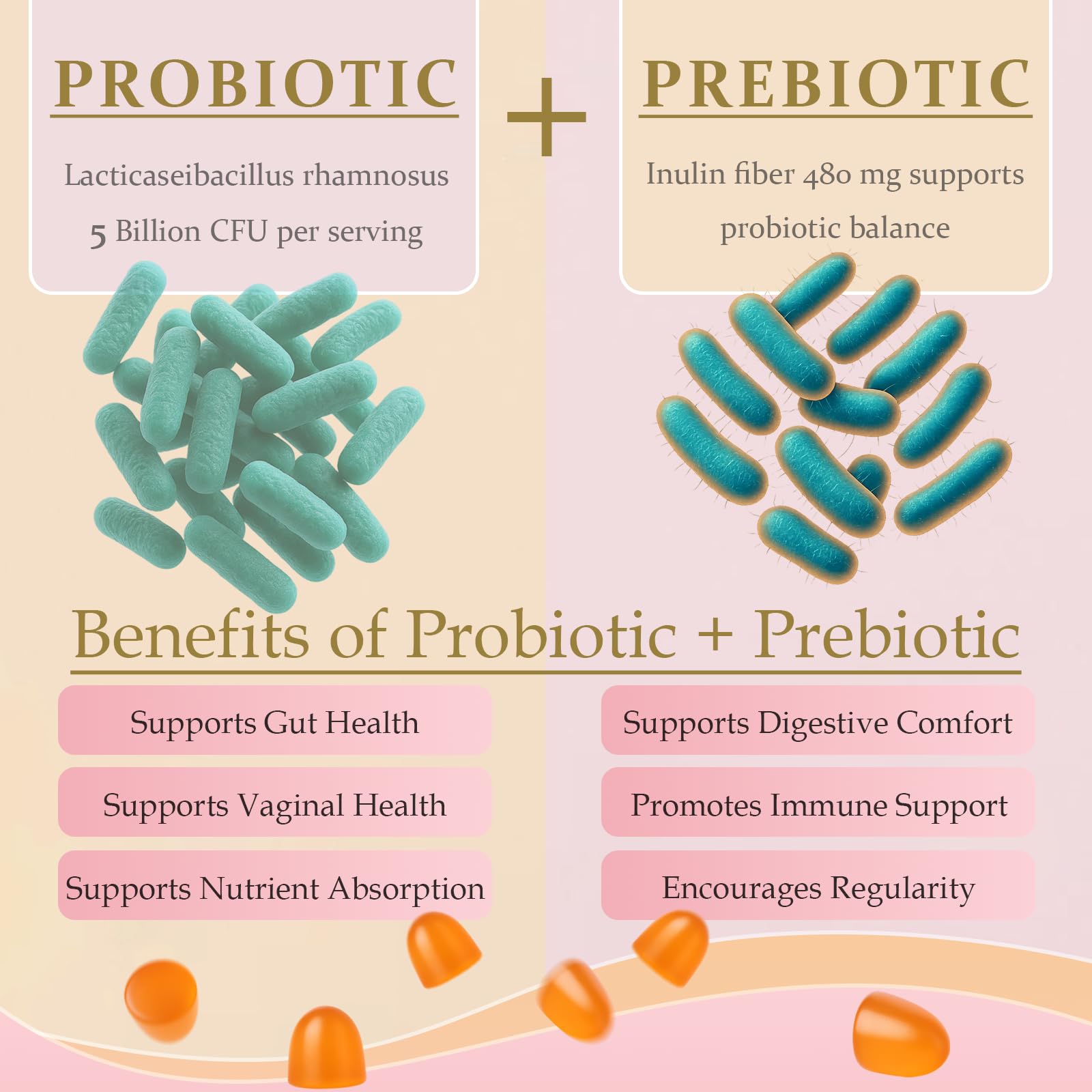MATOP Probiotic Prebiotic pH Balance Gummies - Vaginal Health Gummies for Women Pro + Prebiotic with Pineapple Flavor, Vegan, Sugar-Free – 90 Gummies (45 Servings) MATOPBuy Supplements Australia