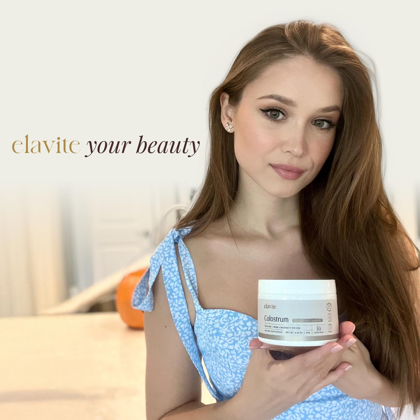 Elavite Bovine Colostrum Powder (Unflavored) Grass Fed Colostrum Supplement for Gut Health, Immune Support Healthy Hair, Skin & Nails - 30 Servings ElaviteBuy Supplements Australia